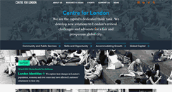 Desktop Screenshot of centreforlondon.org