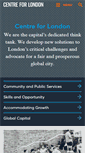 Mobile Screenshot of centreforlondon.org