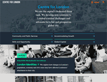 Tablet Screenshot of centreforlondon.org